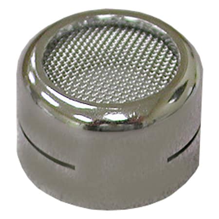 Jones Stephens Chrome Plated 55/64in.-27 Female Thread Slotted Full Flow Aerator A01002